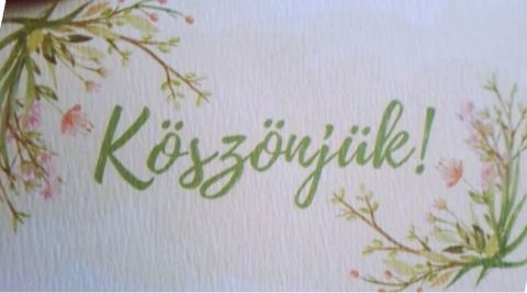 köszönjük